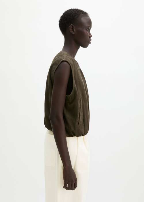 Leather vest regular — Mossy Earth
