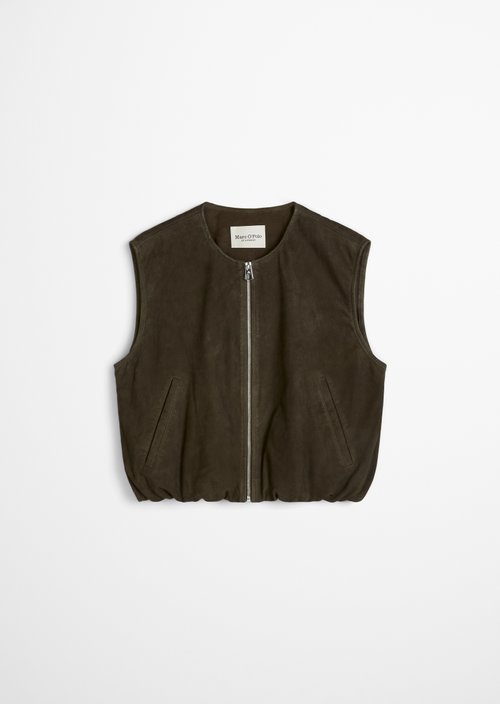Leather vest regular — Mossy Earth