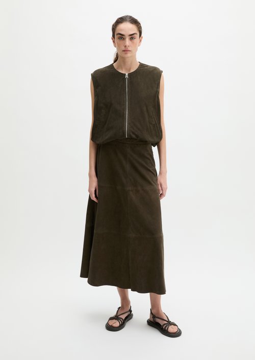 Leather skirt A-Shape — Mossy Earth