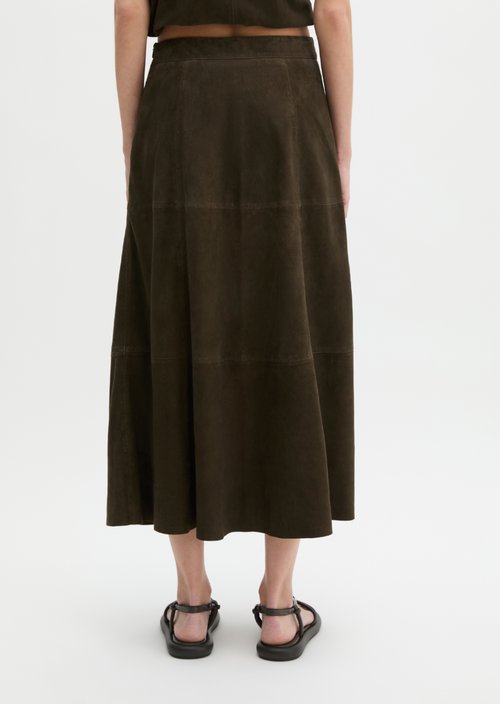 Leather skirt A-Shape — Mossy Earth