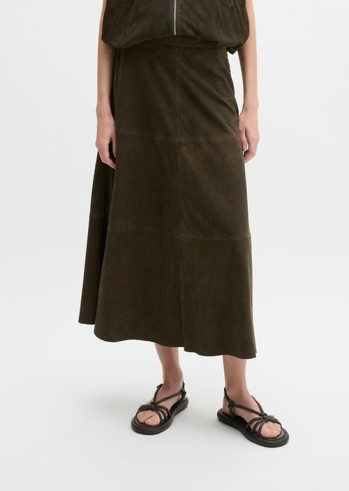 Leather skirt A-Shape — Mossy Earth