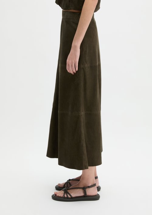 Leather skirt A-Shape — Mossy Earth