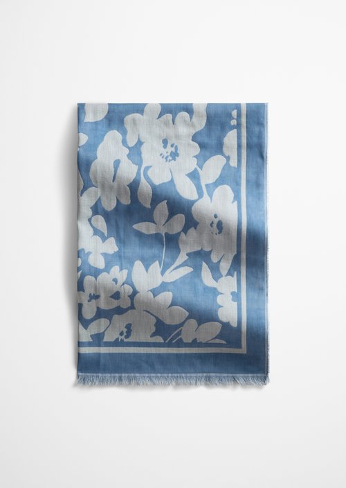 Gewebter Schal — Medium Blue