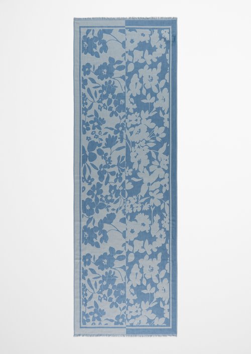 Gewebter Schal — Medium Blue