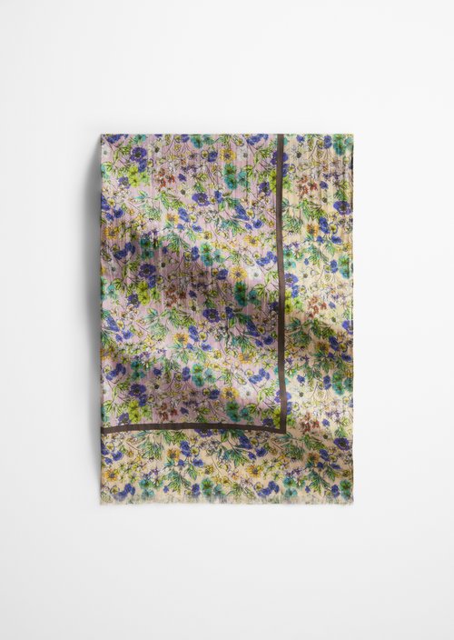 Schal mit Allover-Print — Offwhite