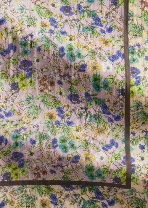 Schal mit Allover-Print — Offwhite