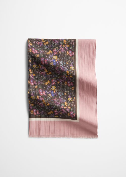 Schal mit Allover-Print — Bright Pink
