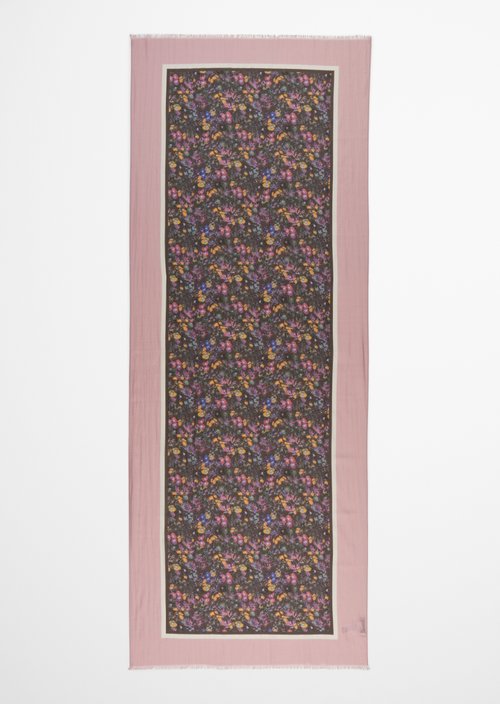 Schal mit Allover-Print — Bright Pink