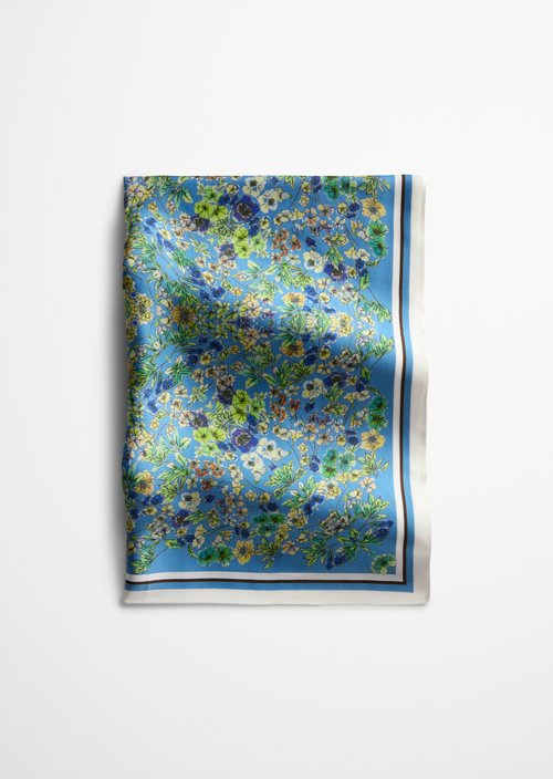 Satin-Foulard — Medium Blue