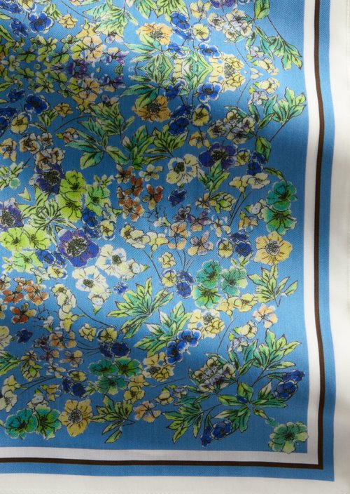 Satin-Foulard — Medium Blue