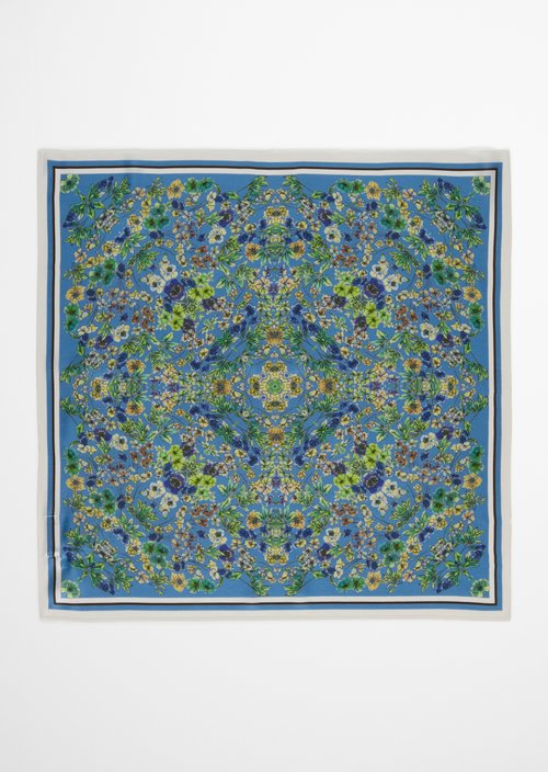 Satin-Foulard — Medium Blue