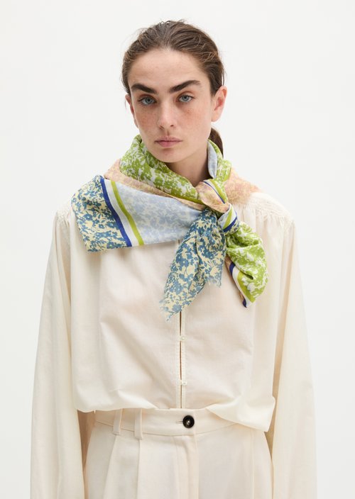 Schal mit Allover-Print — Medium Green