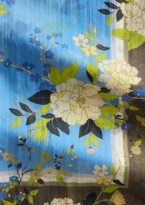 Schal mit Allover-Print — Medium Blue
