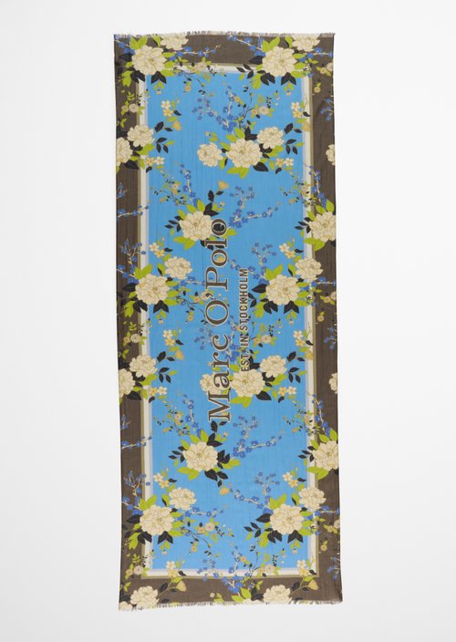 Schal mit Allover-Print — Medium Blue