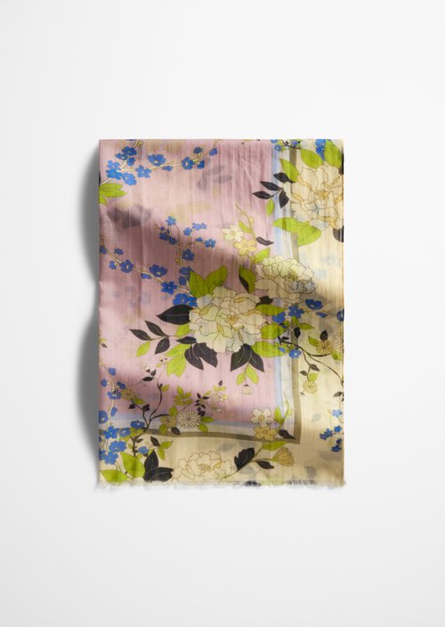 Schal mit Allover-Print — Light Pink