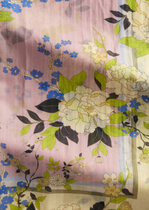 Schal mit Allover-Print — Light Pink