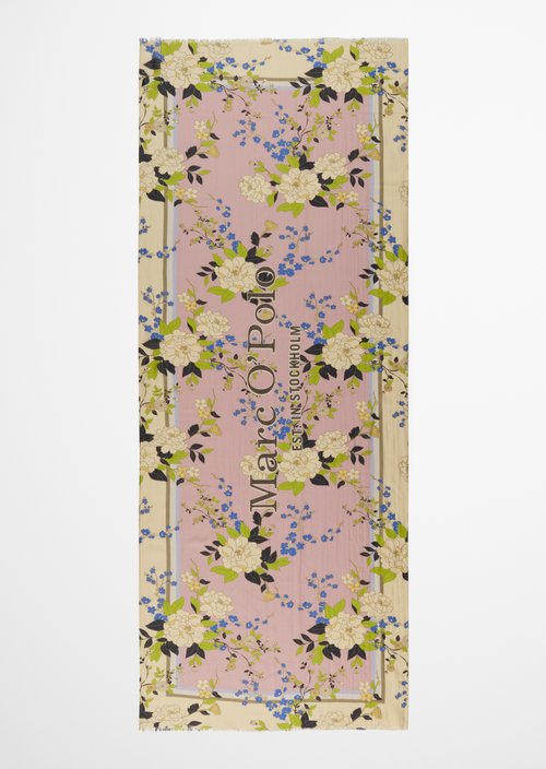 Schal mit Allover-Print — Light Pink