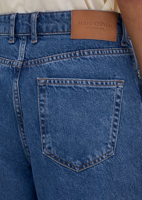 Denim shorts wide — Medium Blue