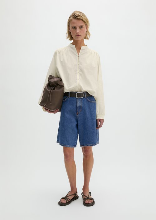 Denim shorts wide — Medium Blue