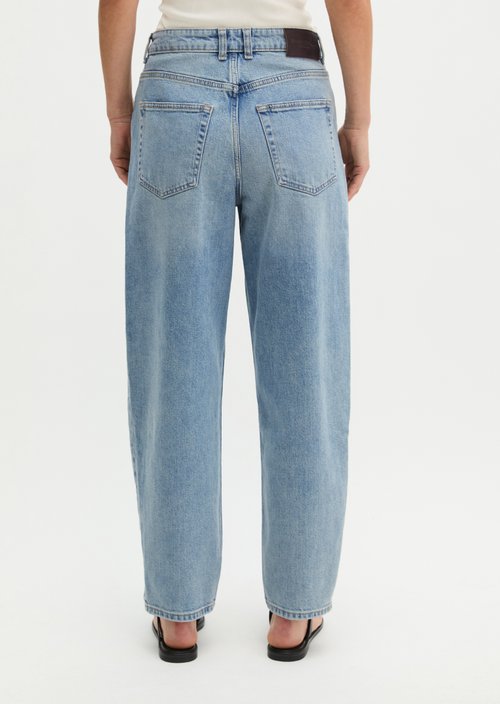 Jeans model Lara barrel cropped — Light Blue