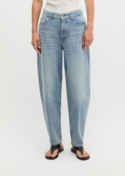 Jeans model Lara barrel cropped — Light Blue