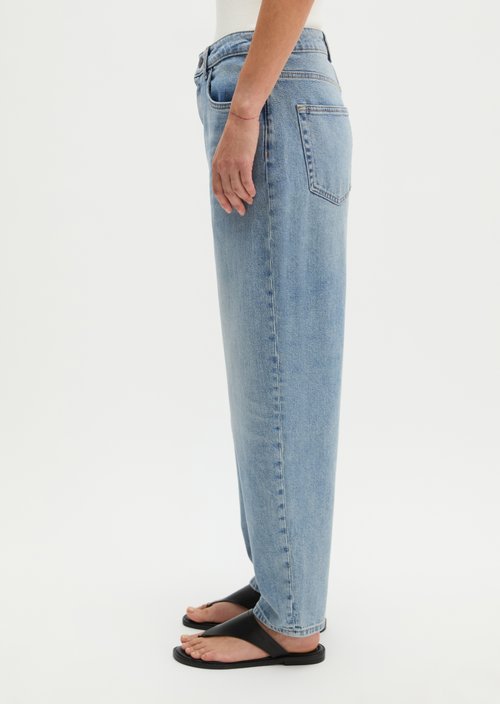 Jeans model Lara barrel cropped — Light Blue