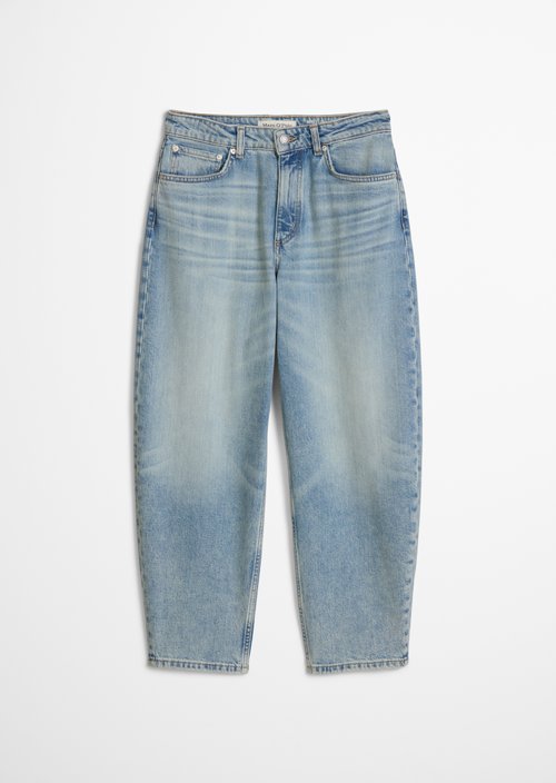 Jeans model Lara barrel cropped — Light Blue