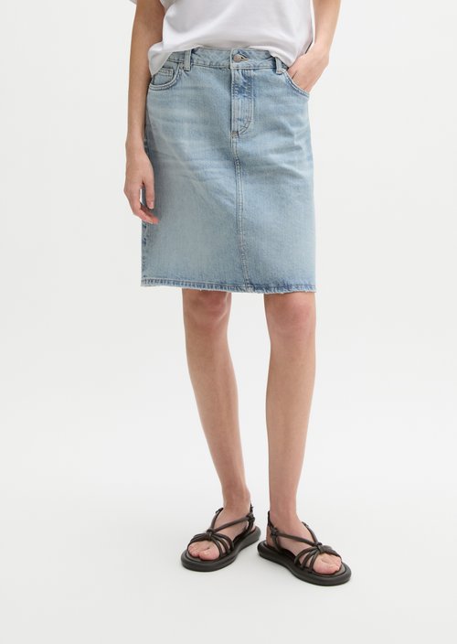 Regular denim skirt — Light Blue