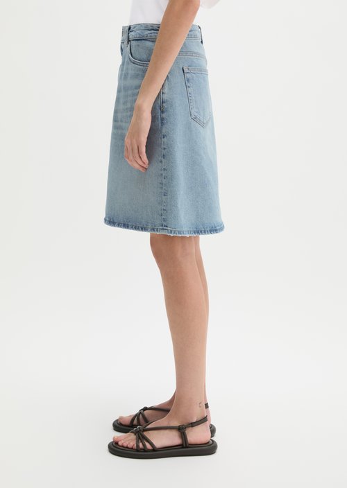 Regular denim skirt — Light Blue