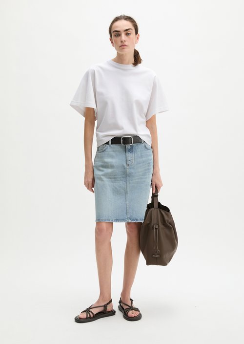 Regular denim skirt — Light Blue