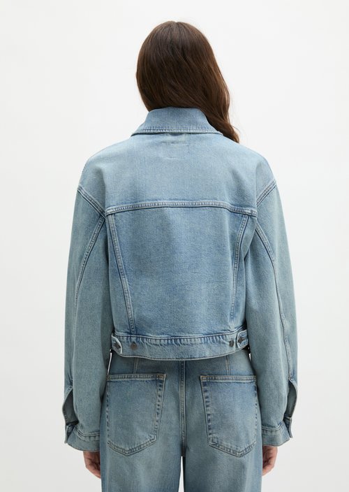 Relaxed denim jacket — Light Blue (alternate view)