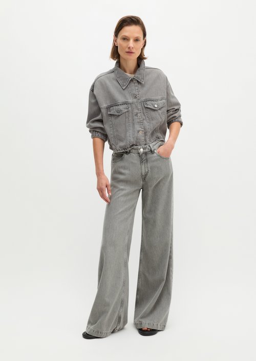 Jeans model Fjona flared — Light Grey