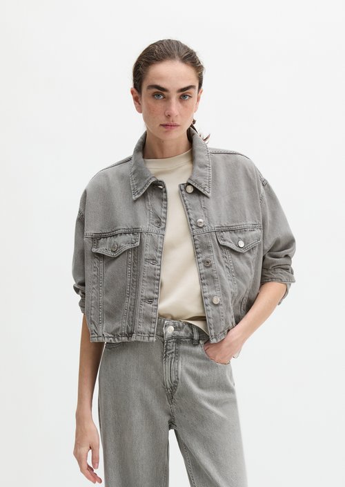 Relaxed denim jacket — Light Grey