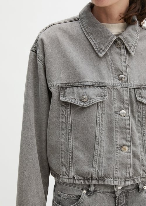 Relaxed denim jacket — Light Grey