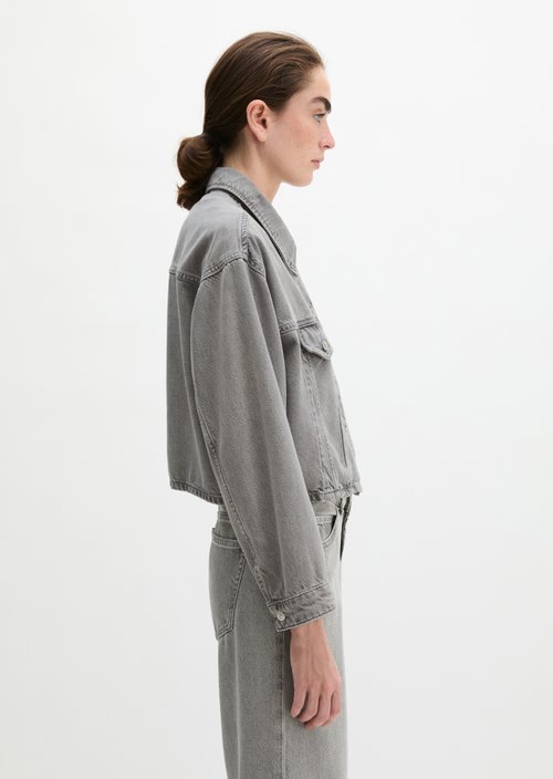 Relaxed denim jacket — Light Grey