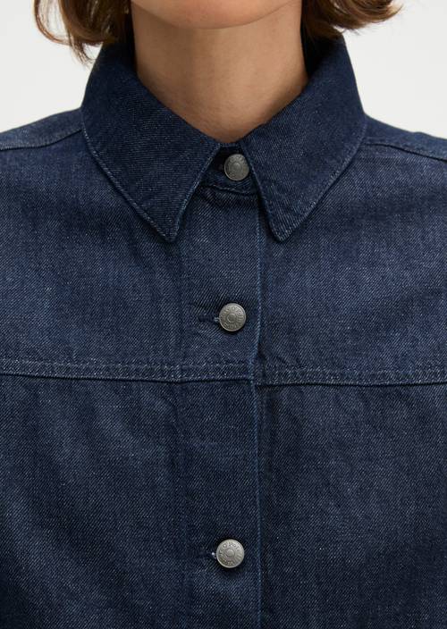 Jeans-Shirt regular Dark Blue in Detailansicht