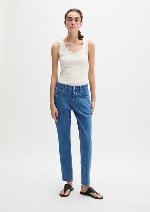 Jeans model Theda boyfriend cropped — Medium Blue