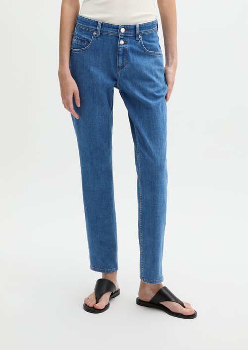 Jeans model Theda boyfriend cropped — Medium Blue