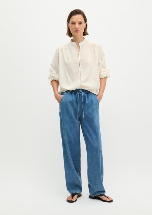 Joggpants jeans relaxed cropped — Medium Blue