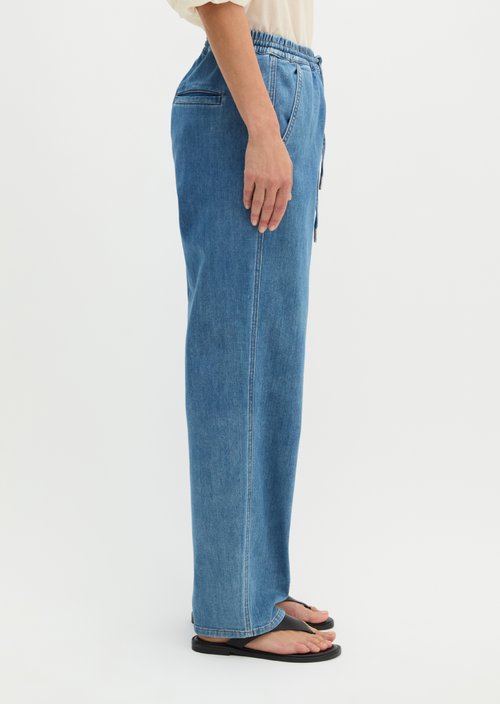 Joggpants jeans relaxed cropped — Medium Blue
