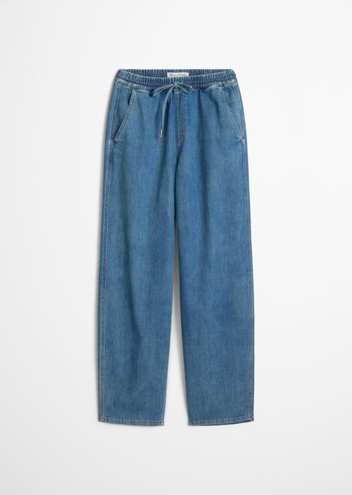 Joggpants jeans relaxed cropped — Medium Blue