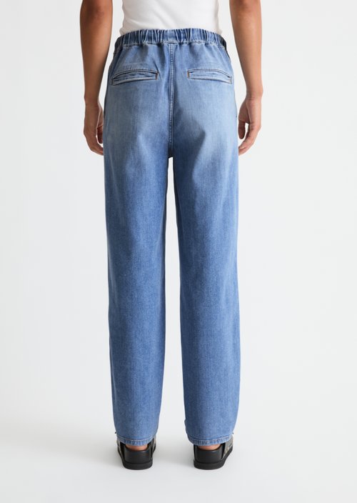 Joggpants jeans relaxed cropped — Light Blue