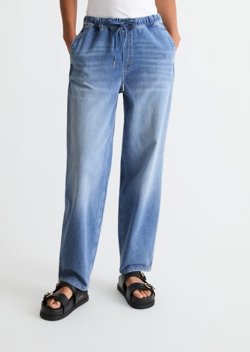 Joggpants jeans relaxed cropped — Light Blue