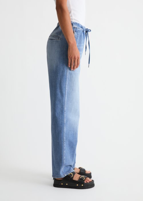 Joggpants jeans relaxed cropped — Light Blue