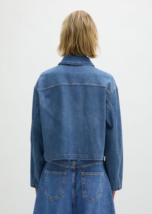 Relaxed denim shirt — Medium Blue (alternate view)