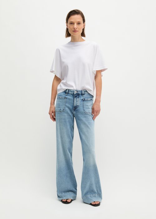 Jeans model Lania wide — Light Blue