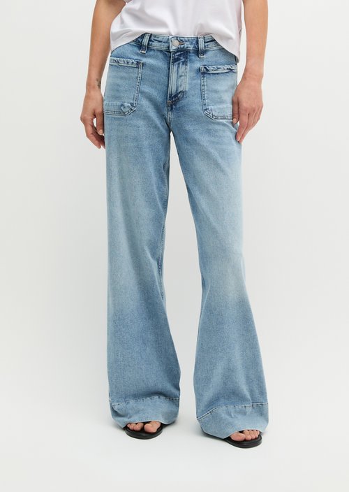 Jeans model Lania wide — Light Blue