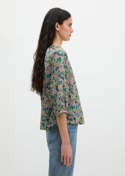 Relaxed print blouse — Light Pink