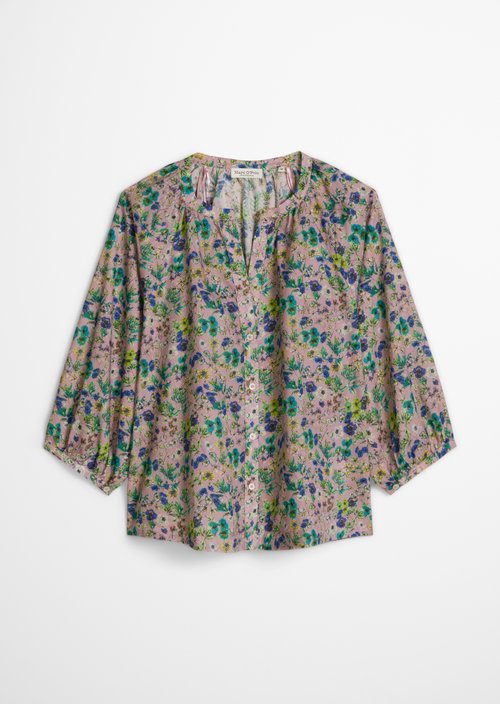 Relaxed print blouse — Light Pink