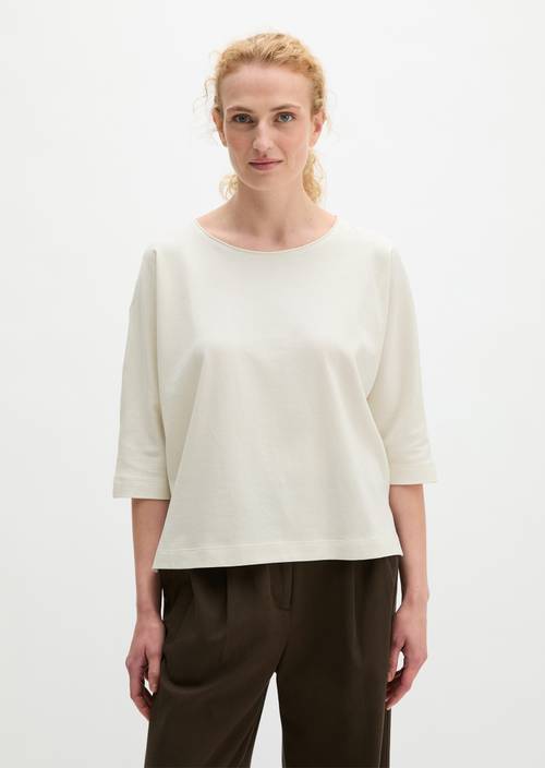 T-Shirt oversize White Cotton in Frontalansicht
